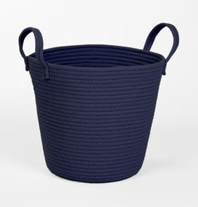  The Kids Edit Round Rope Storage Basket - Blue