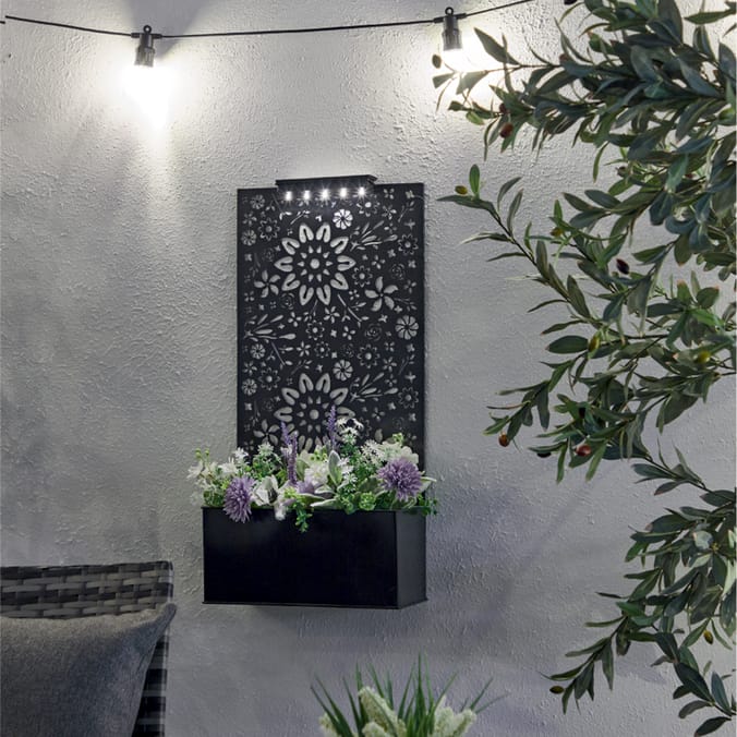 Firefly Floor & Wall Mounted Planter Solar Light