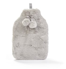 The Winter Warmer Collection Faux Fur Hot Water Bottle 1.7l - Grey