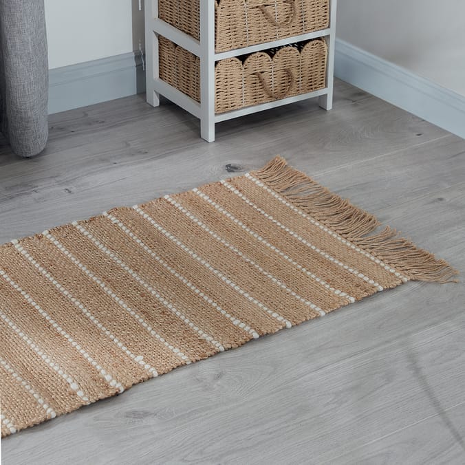 The Lifestyle Edit Tranquillity Jute & Wool Woven Runner