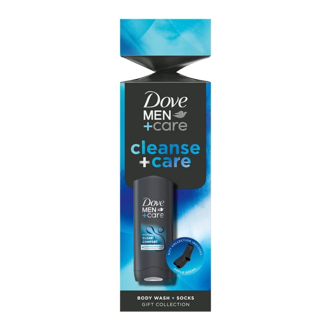 Dove Men+Care Cleanse+Care Body Wash & Socks Gift Set 