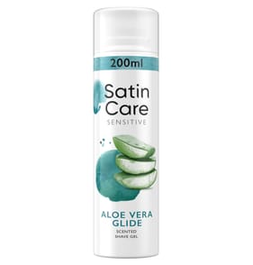Gillette Satin Care Shave Gel, Aloe Vera, 200ml