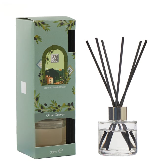 Wickford & Co Scented Reed Diffuser 30ml - Olive Groves