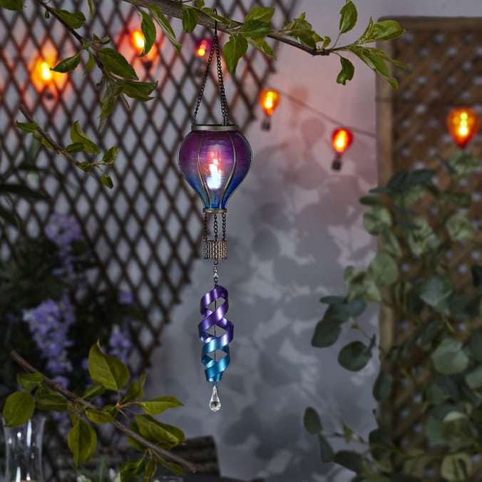 Firefly Hot Air Balloon Spiral Solar Light