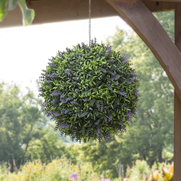 Jardin Artificial Lavender Ball Home Bargains