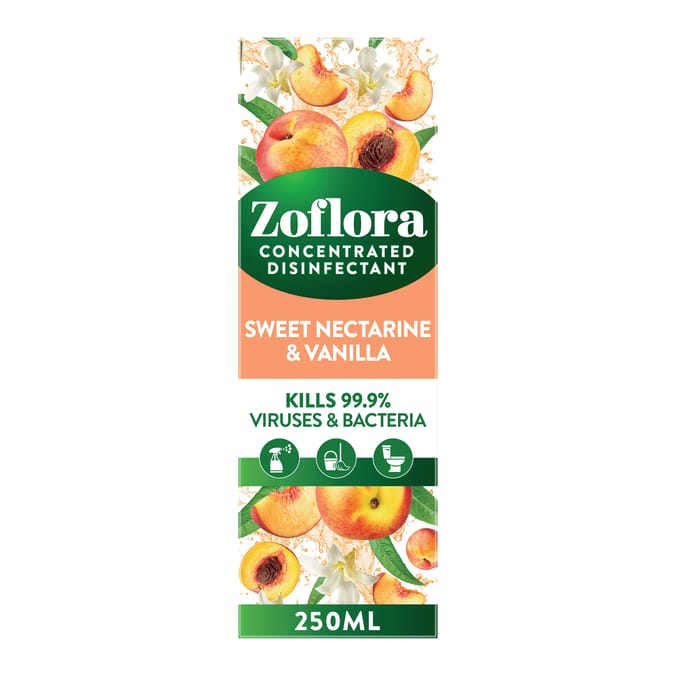 Zoflora Concentrated Disinfectant 250ml - Sweet Nectarine & Vanilla