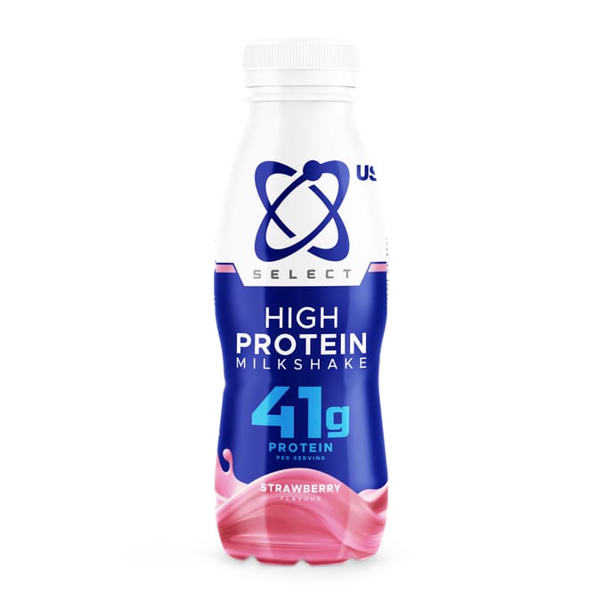 USN Select High Protein Milkshake 500ml - Strawberry x6