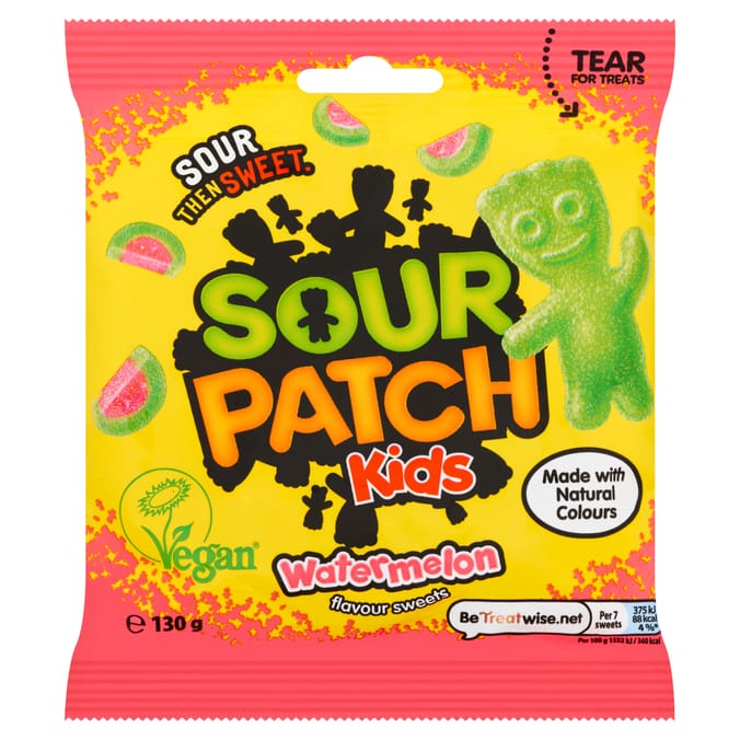 Sour Patch Kids Watermelon Sweets Bag 130g