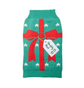 Festive Paws Present Knitted Pet Jumper