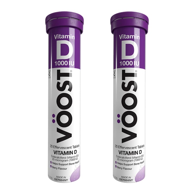 Voost Vitamin D Effervescent 20 Tablets x2