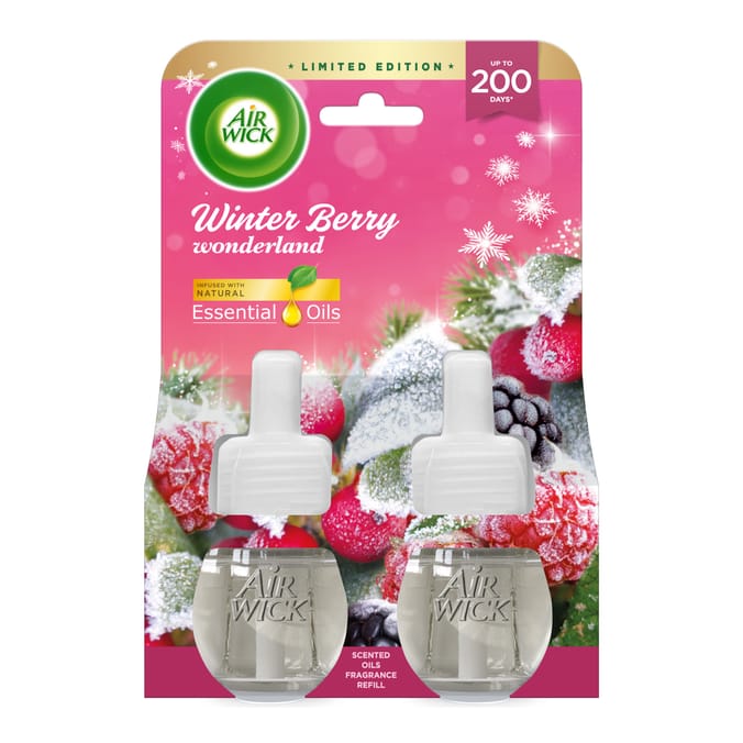 Air Wick Winter Berry Wonderland Electrical Plug In Twin Refill 2x19ml