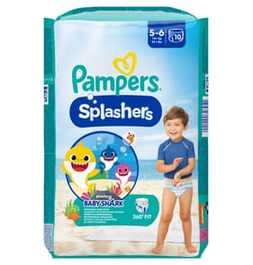 Pampers Splashers Disposable Swim Pants 10s - Age 5-6