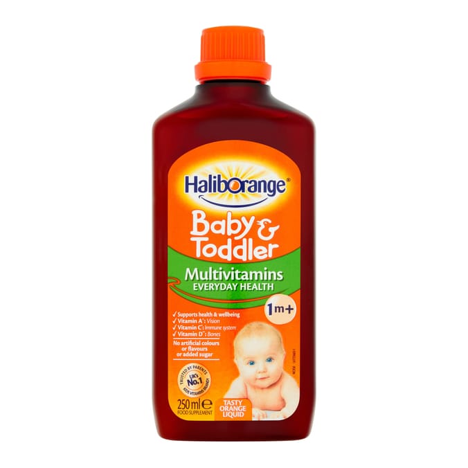 Haliborange Baby & Toddler Multivitamins Tasty Orange Liquid 1m+ 250ml