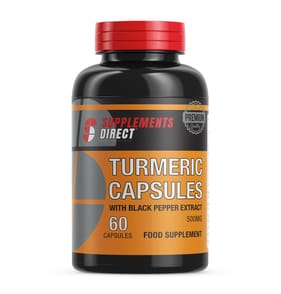 Supplements Direct Turmeric Capsules with Black Pepper Extract Capsules 60s