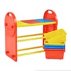 Liberty House Toys 6-Bin Storage Organiser Unit With Construction Tabletop
