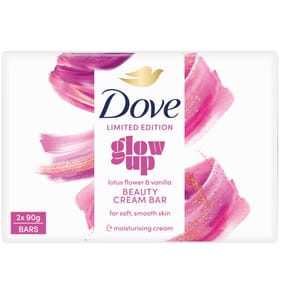 Dove Limited Edition Glow Up Bar Soap 2 x 90g