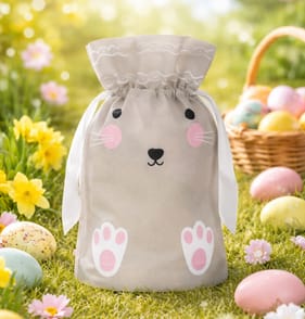 Happy Easter Woven Bunny Bags 3 Pack