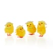 Happy Easter Chicks With Bonnets 4 Pack