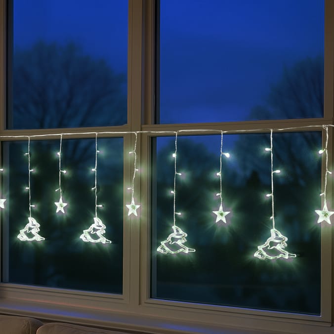 Hallow Scream Curtain Light - Witch