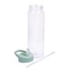 Hydrate Clear Bottle With Coloured Lid