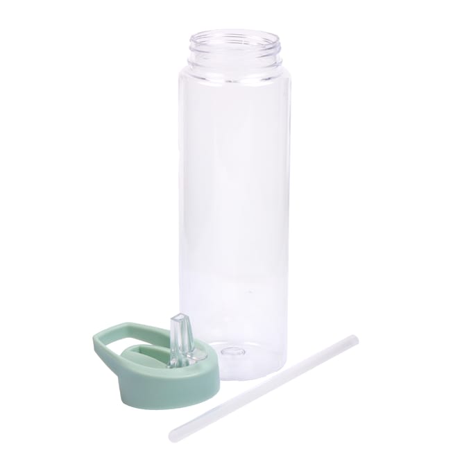 Hydrate Clear Bottle With Coloured Lid
