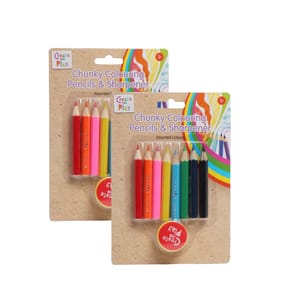 Create And Play Chunky Colouring Pencils & Sharpener