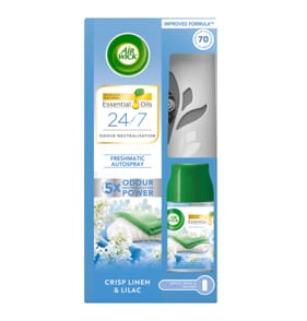 Air Wick Crisp Linen & Lilac Freshmatic Autospray Kit 250ml