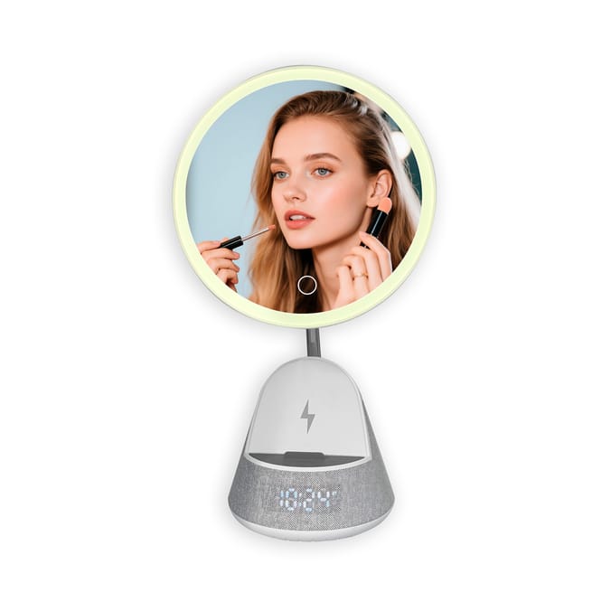 Sculpt & Revive 4 In 1 Mirror Speaker with Wireless Charger