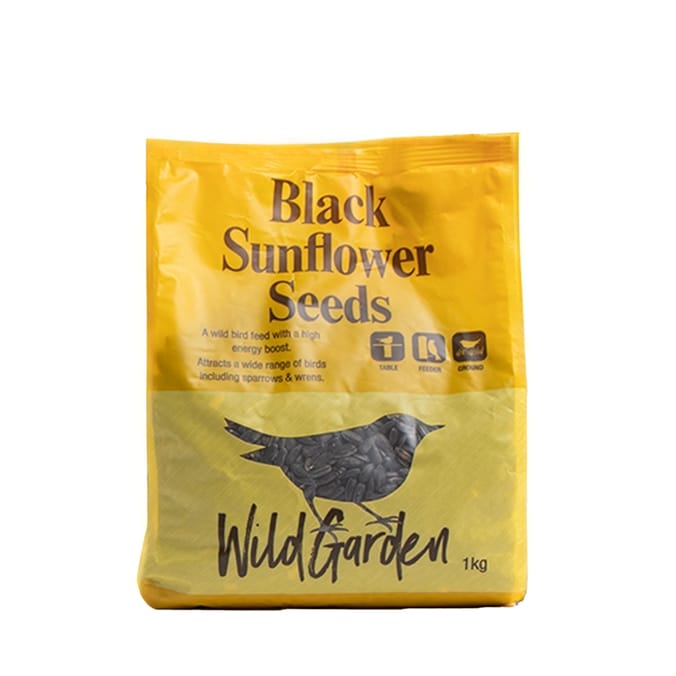 Wild Garden Black Sunflower Seeds 1kg