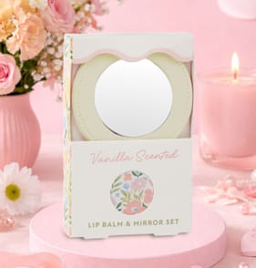 Mother's Day Lip Balm & Mirror Set - Vanilla Scented