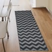 Essentials Maestro Zig-Zag Runner - Grey 55 x 185cm