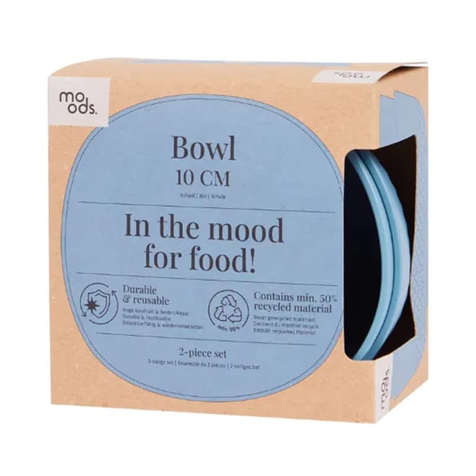  Moods Set Of 2 Blue Bowls 10cm