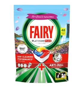 Fairy Platinum Plus Auto Dishwashing Tablet Mrs Hinch Spring Edition 48W