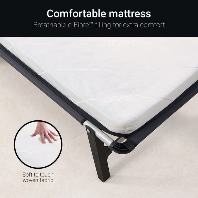 Jay-Be HE70 Hideaway Folding Bed with e-Fibre Mattress - Single