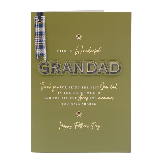 Fathers Day Card - For a Wonderful Grandad