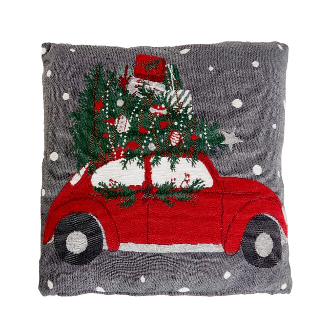 Festive Feeling Tapestry Cushion - Car