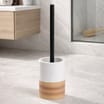 Home Collections Bamboo Top Toilet Brush - White