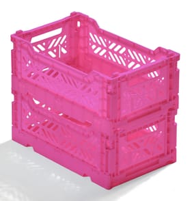 Utility Set Of 2 Small Collapsible Basket - Pink