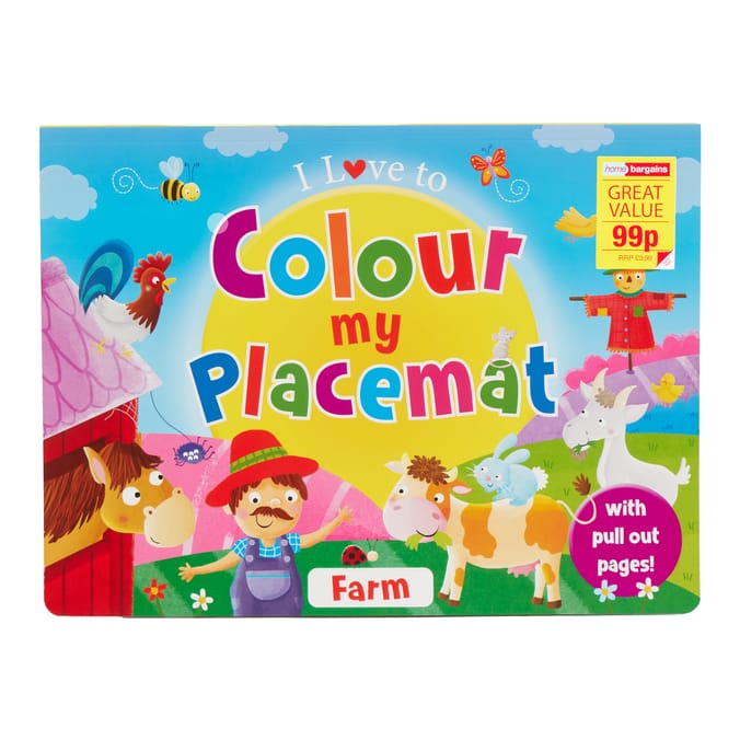 Colour My Placemat - Farm