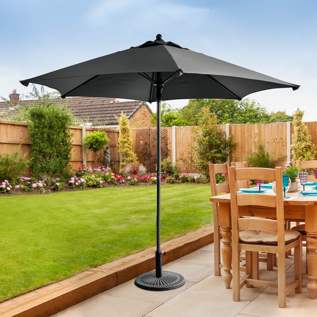 in store patio umbrella hoe ABCCANOPY 7.5-ft Market Polyester BBQ parties Umbrella Home Bargains Patio Set