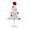 Joyful Pom Pom Christmas Tree - White