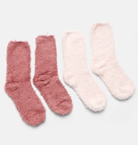 Originals Winter Ladies Fluffy Socks - Pink