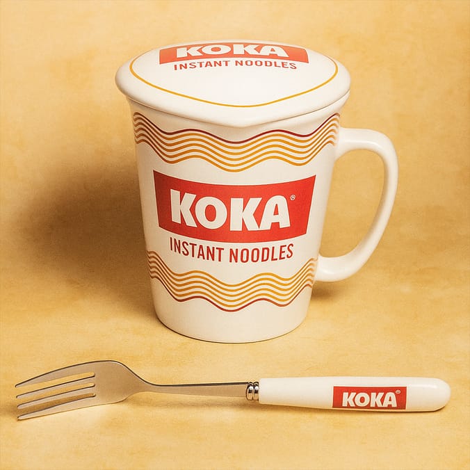 Koka Noodles Cup & Fork Gift Set