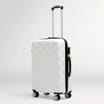 Salisbury Embossed Quilted Shell Suitcase Set Of 3