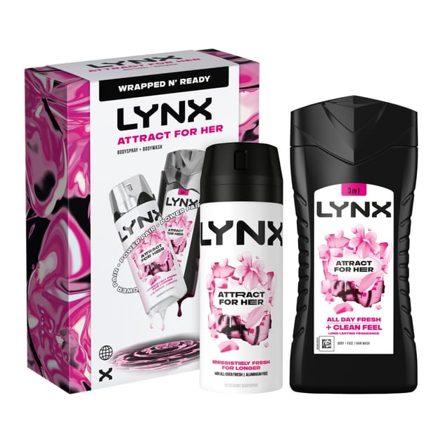 Lynx Duo Gift Set Attract for Her Home Bargains - Main Image