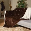 Winter Luxe Embroidered Star Throw