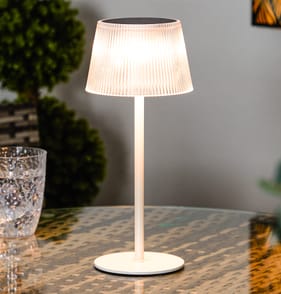 Firefly Solar Light Co Ribbed Table lantern Solar Light