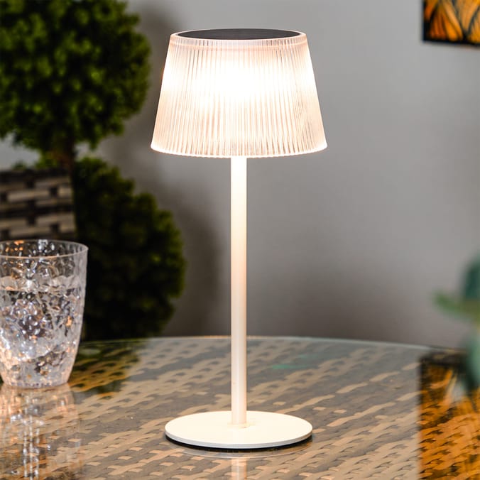 Firefly Solar Light Co Ribbed Table lantern Solar Light