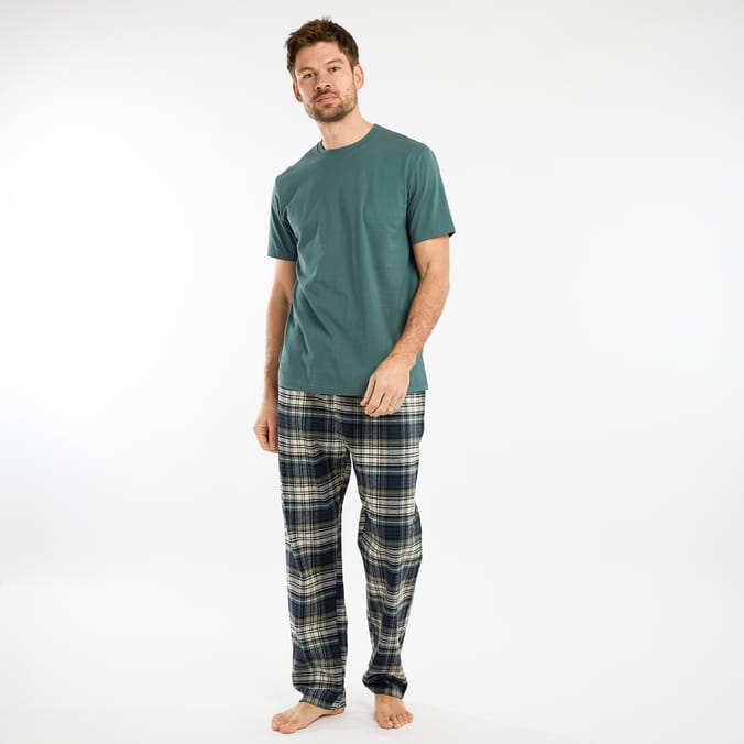 Originals Mens Green T-shirt & Pants Pyjamas