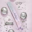 Let's Party Silver Foil Birthday Sash